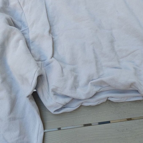 Women's crop sweatshirt Pull & Bear like new, size S, white beige