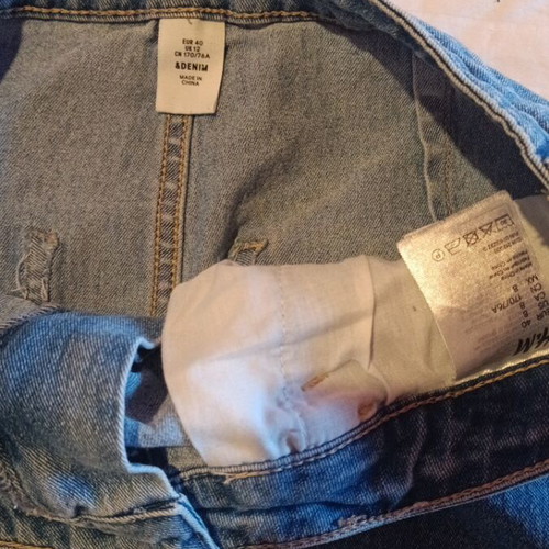 Mini denim skirt H&M like new, blue, size 40