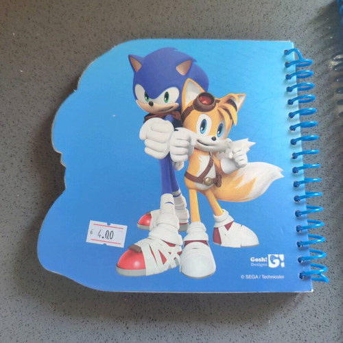 Sonic the Hedgehog notebook and notepad new set