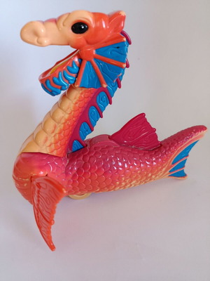 Sea Serpent Fisher-Price Mattel 2002 figure used, red orange dragon 20 cm