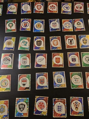 Panini FIFA World Cup 2026 foil team badges and group photos stickers