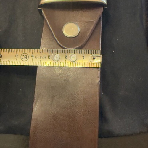 Leather belt new brown 1m x 4cm