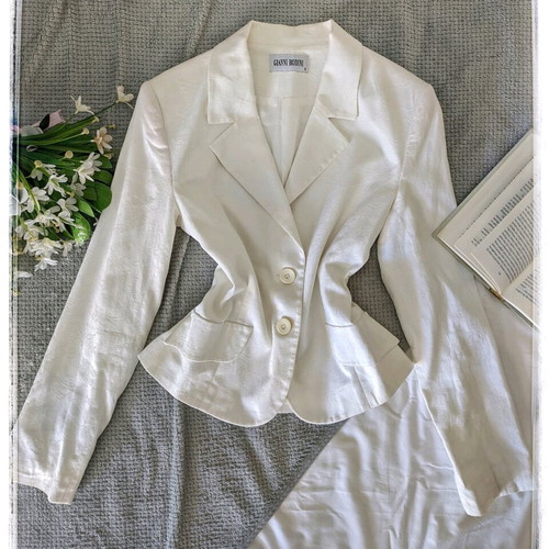 Gianni Rodini white fitted blazer used, size XS