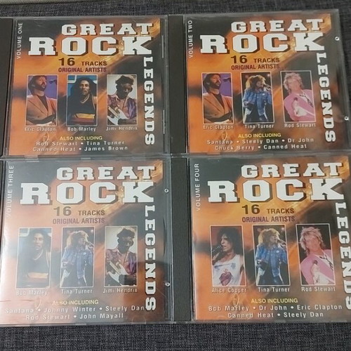 Great Rock Legends CD collection used, pack of 4 original discs