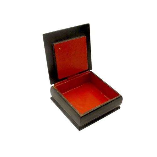 Vintage Russian Lacquered Jewelry Box like new, hand-painted USSR 60s