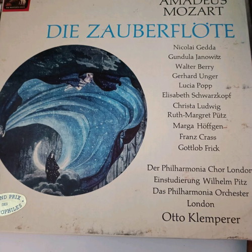 Wolfgang Amadeus Mozart 3 LP box set used, Die Zauberflöte