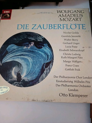 Wolfgang Amadeus Mozart 3 LP box set used, Die Zauberflöte