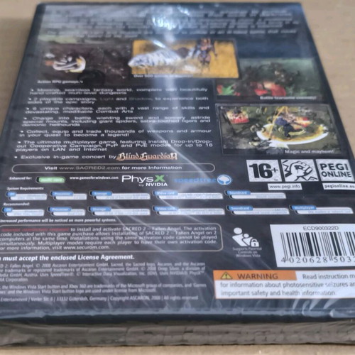 Sacred 2 Fallen Angel Collector's Edition PC DVD-ROM like new