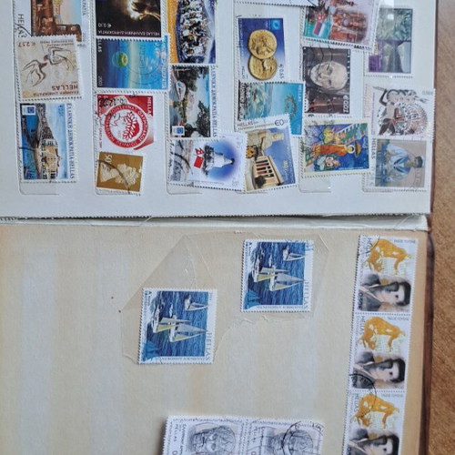 Album with Greek and foreign stamps like new