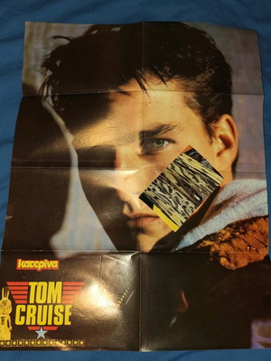 Αφίσα Tom Cruise Top Gun Bon Jovi σαν καινούργια 50x41 από περιοδικό Super Κατερίνα