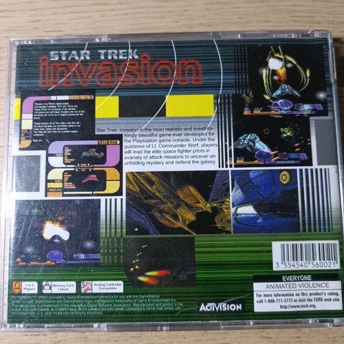 Star Trek Invasion PS1 used NTSC
