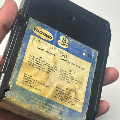 Polys Panou 8-Track Stereo cassette used, 20 old hits Polydisc