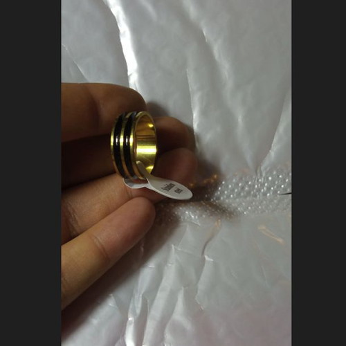 Unisex ring durable steel size 18 new