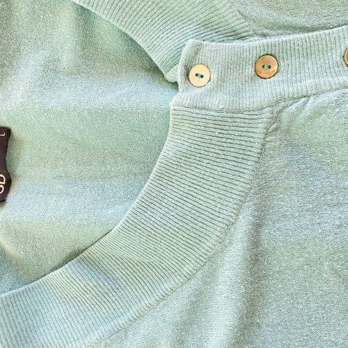 BSB women's thin knitted cardigan used, mint color, size L
