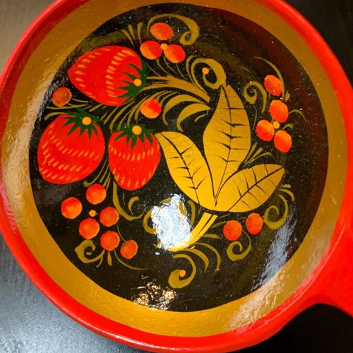 Khokhloma hand-painted decoration like new, Russia