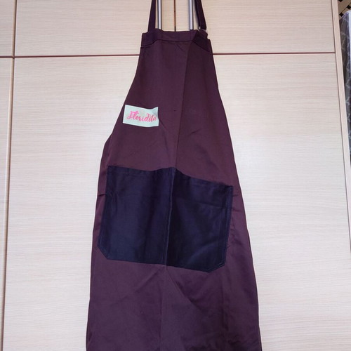 Barista apron like new, brown with black pockets