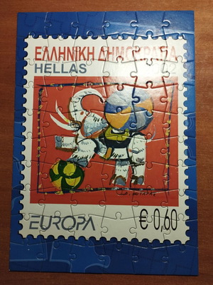 Puzzle Elta Europa σαν καινούργιο με γραμματόσημο