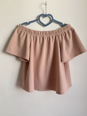 Missi London Bardot off shoulder τοπ ροζ S/M σαν καινούργιο