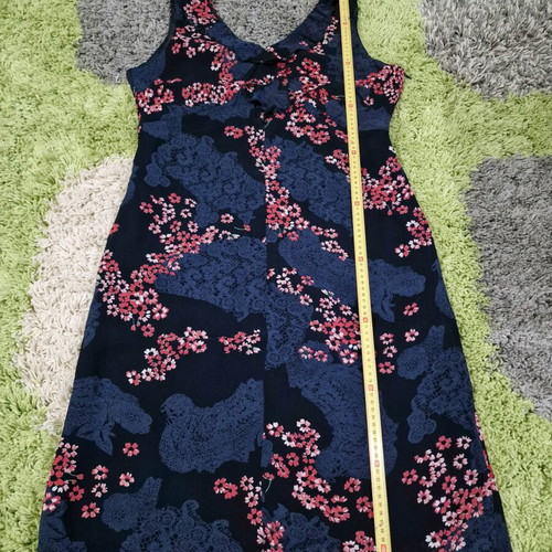 Women floral summer dress used as new, size L, viscose, blue
