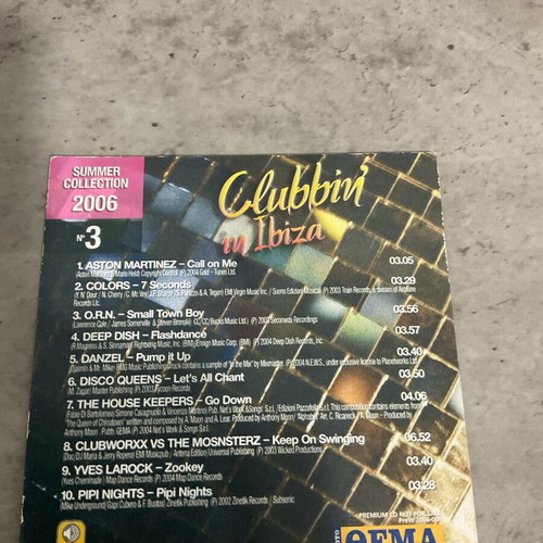 CD Clubbin in Ibiza No 3 Summer Collection 2006 like new