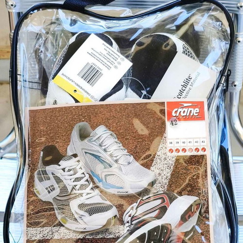 Crane athletic shoes new, size 42, white and gray