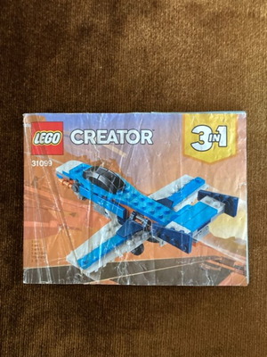 LEGO Creator 31099 εγχειρίδιο οδηγιών για το Propeller Plane