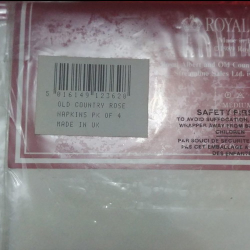 Royal Albert Old Country Roses dining napkins set of 12 new