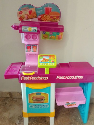 Educational toy play kitchen set