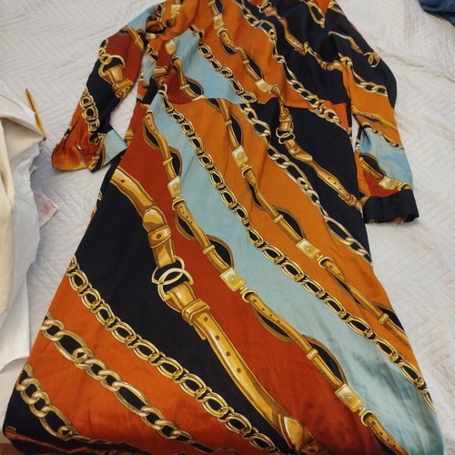 Zara dress large size midi length multicolor like new