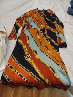 Zara dress large size midi length multicolor like new