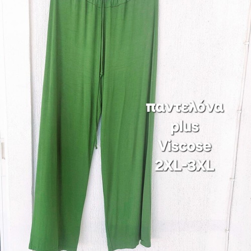 Lime viscose palazzo pants like new plus size 2XL-3XL