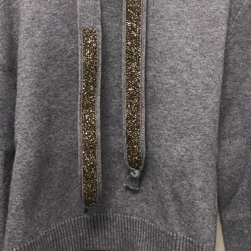 Zara knitted hoodie like new, gray, size S