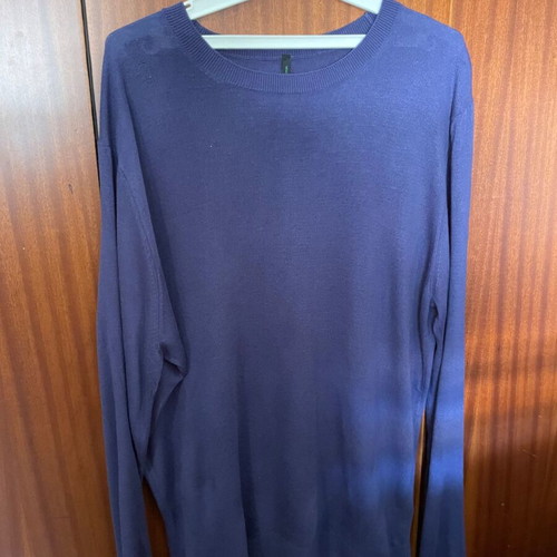 Benetton spring thin sweater XL blue like new