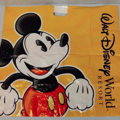 Vintage Walt Disney World Resort plastic bag 2000 used