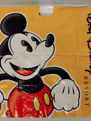 Vintage Walt Disney World Resort plastic bag 2000 used
