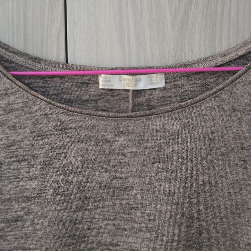 Bershka blouse with shimmer like new, beige, size S