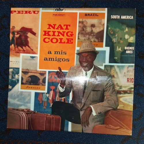 Nat King Cole vinyl records like new, Latin, French 1960s edition, 2 pcs