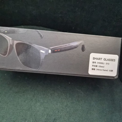 Smart glasses D13 with Bluetooth, new, black frame