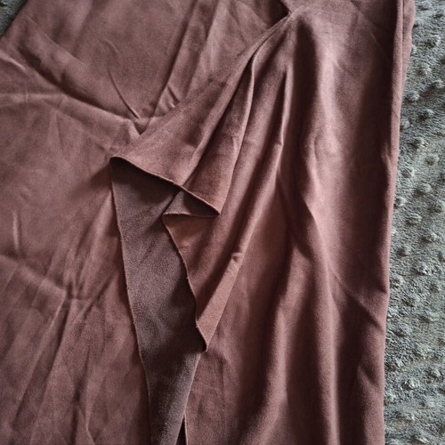 Fransa brown midi suede skirt like new, size S