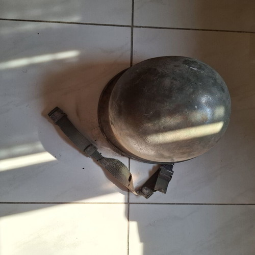 Old military helmet, collectible decorative item