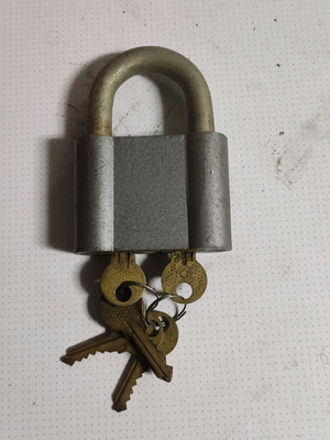 Vintage Dual Custody Russian Padlock used
