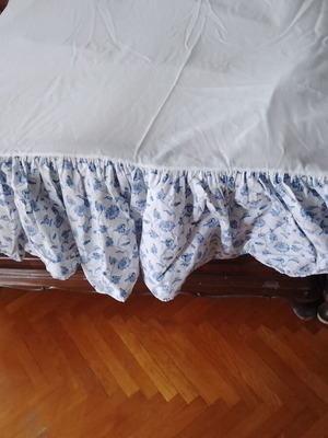 Βολάν φούστα για κρεβάτι καινούργια από αμερικανικό βαμβάκι