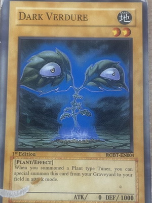 Dark Verdure Yu-Gi-Oh! card, Raging Battle series, NM English edition