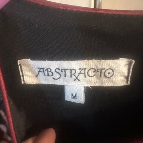 Abstracto dress size M colorful new with puffed sleeves