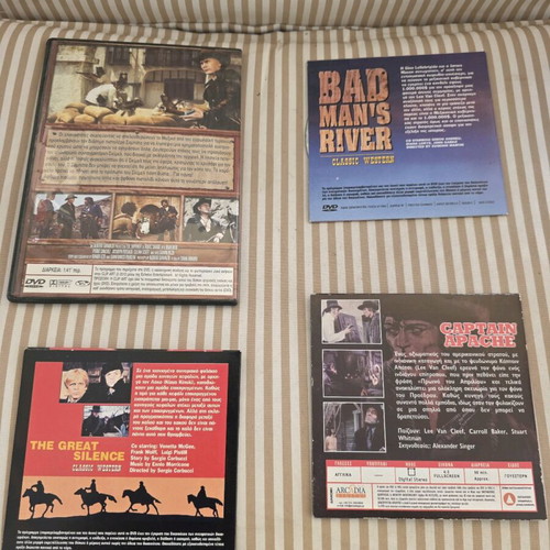Western DVD collection like new with 4 adventure movies and subtitles