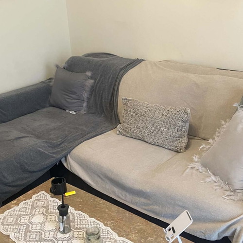 Corner sofa used with some marks, functional