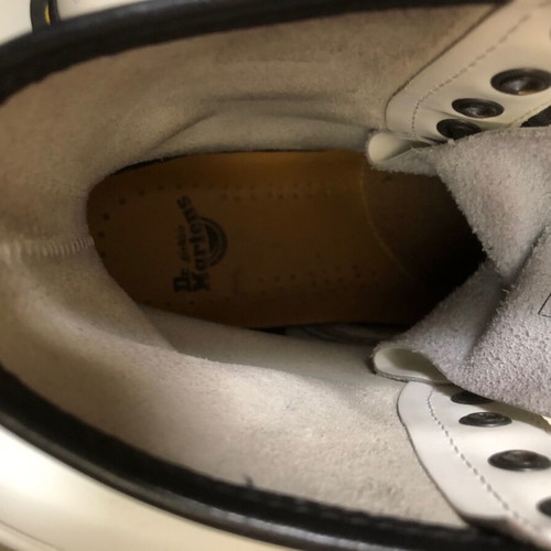 Dr. Martens white ankle boots size 38 used