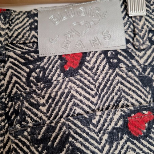 Blugirl Blumarine jeans used with print and sequins