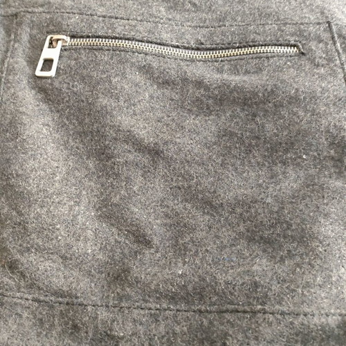 Tommy Hilfiger wool crossbody bag like new, grey with suede details