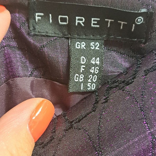 Alyce designs purple and black skirt with elegant pattern